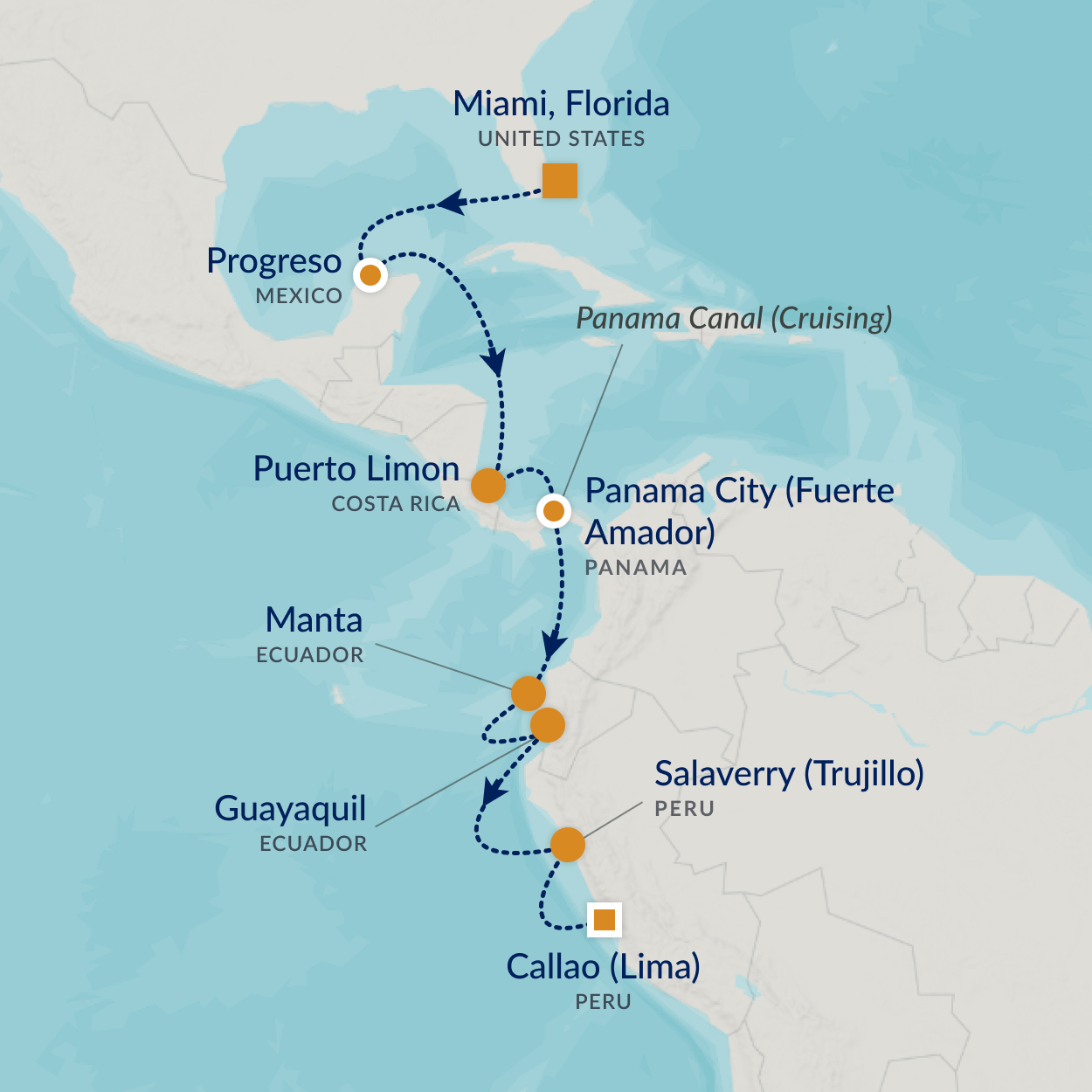 cruise map